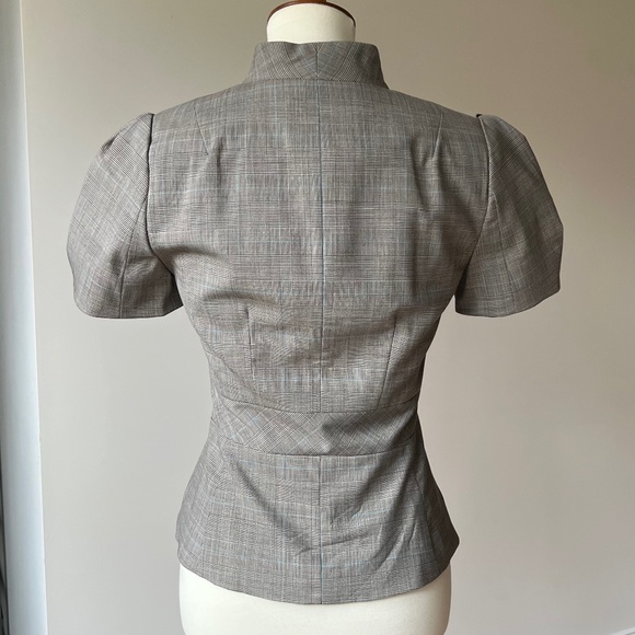 Banana Republic Short Sleeve Suiting Jacket Size 0 Puff Sleeve - Picture 5 of 12